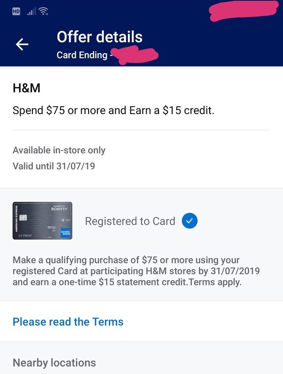 [H&M] [YMMV] AMEX Offers Spend 75 or more at H&M and
