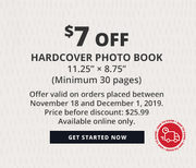 Costco 11.25" x 8.75" Hardcover Photo Book - $17.99