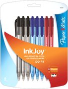 Paper Mate InkJoy 100 RT: Eight (8) Coloured Retractable, Medium Point, Ink Pens - $1.97 + F/S w/Prime (NOT an Add-On)