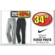 Nike Women's Fleece Pants - $34.99 (45% off)