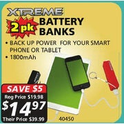 XTreme Battery Banks - $14.97 ($5.00 off)