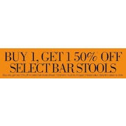 Select Bar Stools - Buy 1, Get 1 50% Off
