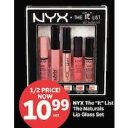 NYX The "It" List The Naturals Lip Gloss Set - $10.99 (50% off)