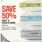Sealy & Style At Home Pillows - 50% off