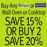 15% - 20% Off Maytag & Whirlpool Oven or Cooktop