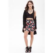 Rose Print Mini Skirt - $6.99 ($9.91 Off)