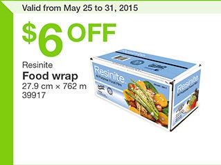 Resinite food clearance wrap