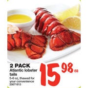 Atlantic Lobster Tails 2-Pack - $15.98