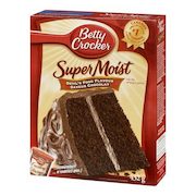 Betty Crocker SuperMoist Cake Mix 432 g - 461 g or Frosting 450 g - 4/$6.00