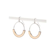 Metallic Bar Hoop Earrings - $3.99 ($1.91 Off)