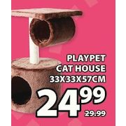 Playpet Cat House 33 X 33 X 57 CM - $24.99