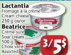 Marche Adonis Lactantia Cream Cheese Or Beatrice Sour Cream