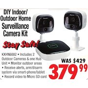 Panasonic DIY Indoor/Outdoor Home Surveillance Camera Kit - $379.99