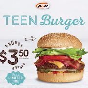 A&W: Get a Teen Burger for $3.50!