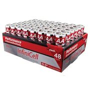 InfiniCell Alkaline Battery, AA 48-Pack or AAA 36-Pack - $14.99 (10% off)
