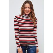 Striped Turtleneck Sweater - $19.99 ($0.00 Off)