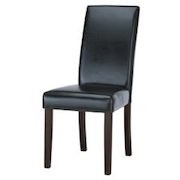 Canvas Leather Dining Chair, Black - $69.99 ($80.00 Off)