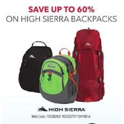 High Sierra Backpacks - Online Only - Feb. 17-19 - Up To 60% off