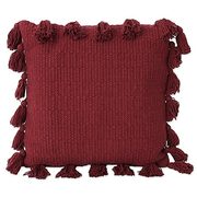 Kelsey Fringe Square Throw Pillow in Brick - $22.99 ($22.00 Off)