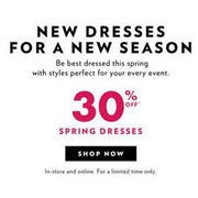30% Off Spring Dresses