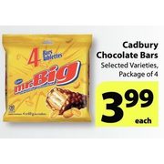Cadbury Chocolate Bars  - $3.99