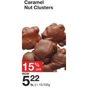 Caramel Nut Clusters  - $5.22/lb  (15%   off)