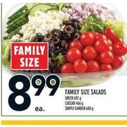 Family Size Salads  - $8.99