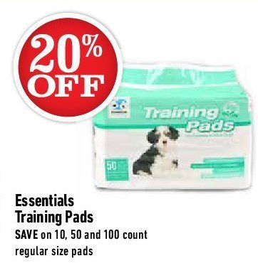 essentials puppy training pads