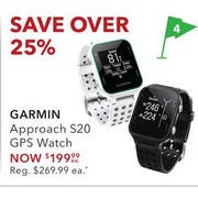 Garmin Approach S20 GPS Watch - $199.99 (25% off)