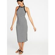 Fitted High-neck Sleeveless Midi Dress For Women - $33.20 ($3.79 Off)