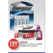 Energizer Max AA, AAA, Ultimate Lithium AA Or AAA  - $11.99