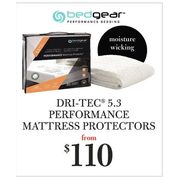 Bedgear Dri-Tec 5.3 Perforance Mattress Protectors - From $110.00
