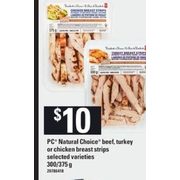 Pc Natural Choice Beef Turkey or Chicken Beast Strips  - $10.00