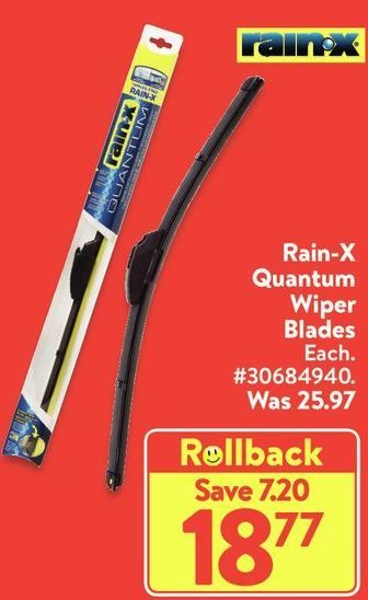 Walmart: Rain-X Quantum Wiper Blades 