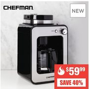 Chefman Grind & Brew Coffee Maker  - $59.99 (40% off)