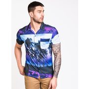 American Stitch Mens Ur Short Sleeve Vacay Shirt - Purple - Clearance - $28.00 ($22.00 Off)