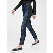 High Rise True Skinny Ankle Two-tone Jeans - $58.99 ($49.01 Off)