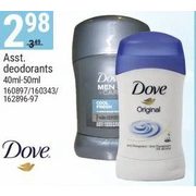 Dove Deodorants  - $2.98