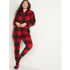 Matching Printed Microfleece Hooded One-Piece Pajamas For Women - $45.00 ($4.99 Off)