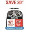Certified Wintertrek Tire - $92.87 (30% off)