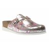 Halina Pink Silver Leather Clog By Mephisto - $179.99 ($20.01 Off)