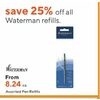 Waterman Pen Refills  - From $8.24 (25% off)