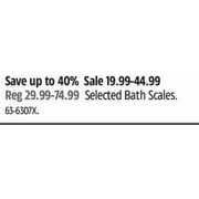 Bath Scales - $19.99-$44.99 (Up to 40% off)