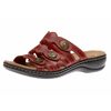Leisa Grace Red Leather Slide Sandal By Clarks - $99.99 ($10.01 Off)