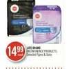 Life Brand Incontinence Products - $14.99