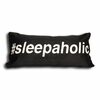 Alamode Home Hashtag Sleepaholic Oblong Throw Pillow In Black - $19.99 (10 Off)