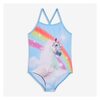 Kid Girls' Graphic Swimsuit In Light Blue - $15.94 ($3.06 Off)
