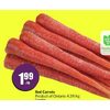 Red Carrots - $1.99/lb