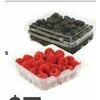 Fresh Raspberries or Blackberries - 2/$5.00